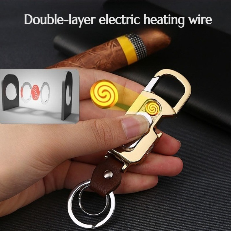 Accessories Experts Vape - 2026 Multifunktionaler Schlüsselanhänger-Feuerzeug Elektronisches Zigarettenfeuerzeug Flaschenöffner