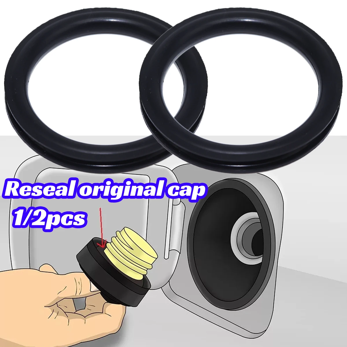 Tank O-Ring Seal - 1/2 Stück Tankdeckeldichtung für Audi TT