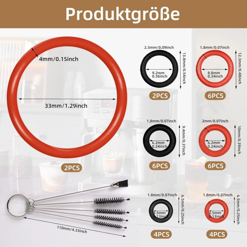 Tank O-Ring Seal - Silikon-Dichtungsring O-Ring für Saeco & Gaggia