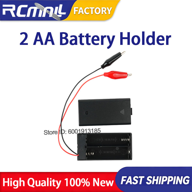 Battery Case Storage - 10 Stück 2 AA 3V Batteriehaltergehäuse