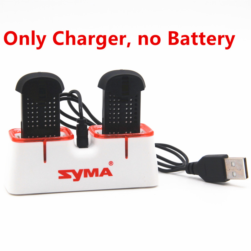 Battery Case Storage - Dual-USB-Schnellladegerät für Syma X22 X22W Drohnenbatterien,