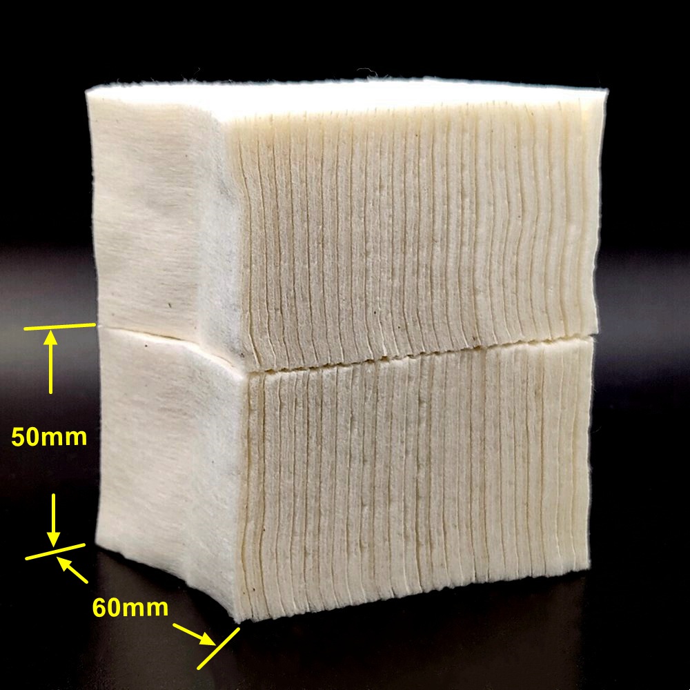 Cotton Wick Organic - 300/100/50PCS Bio 100 % Baumwolle 50x60mm