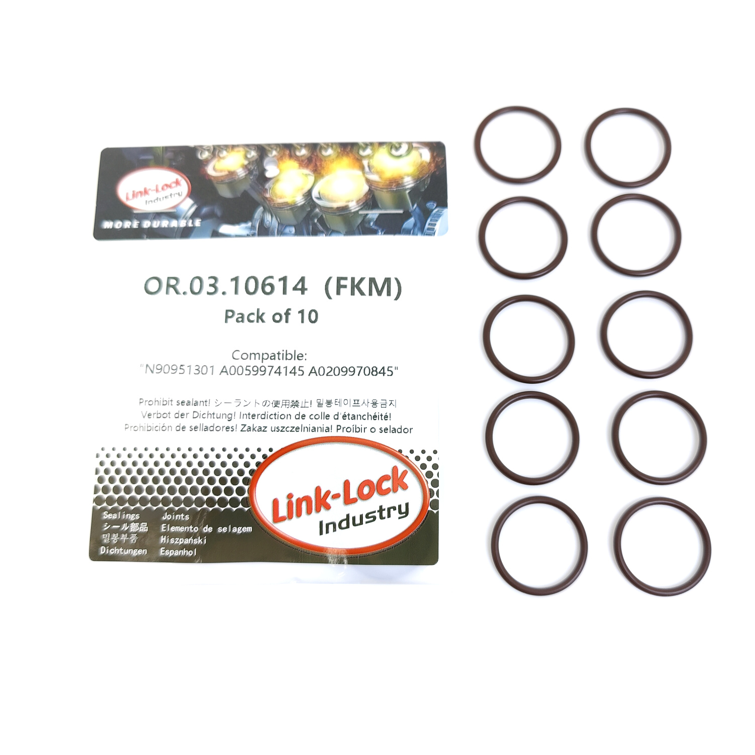 10 Stück OR.03.10614 FKM Viton – Tank O-Ring Seal Bewertung und Preis