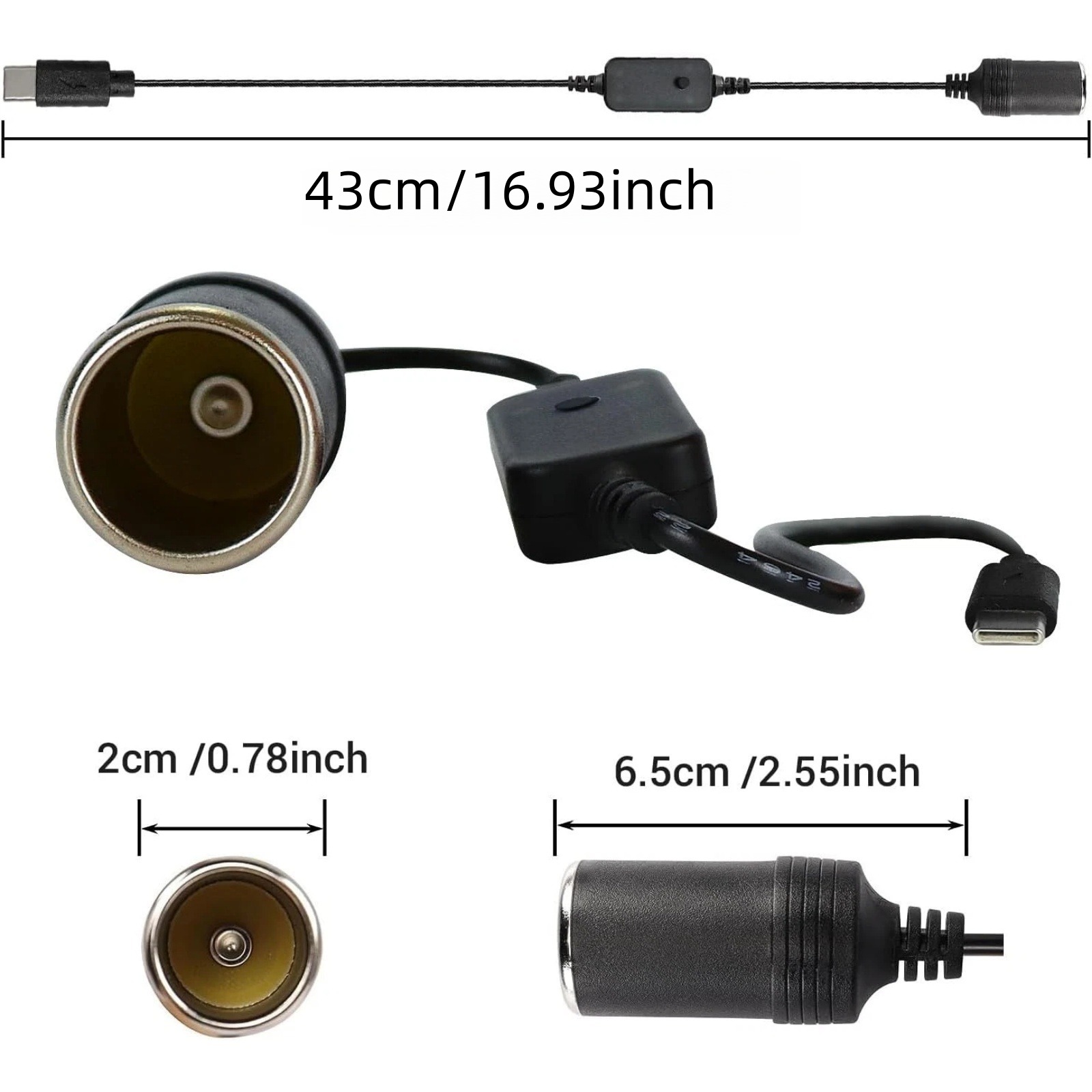 1 Stück USB-C auf 12V Auto-Zig – Accessories Experts Vape Bewertung und Preis